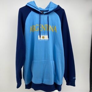 Argentina Men's XXL Olympic Gear Team Pullover Hooded Sweatshirt